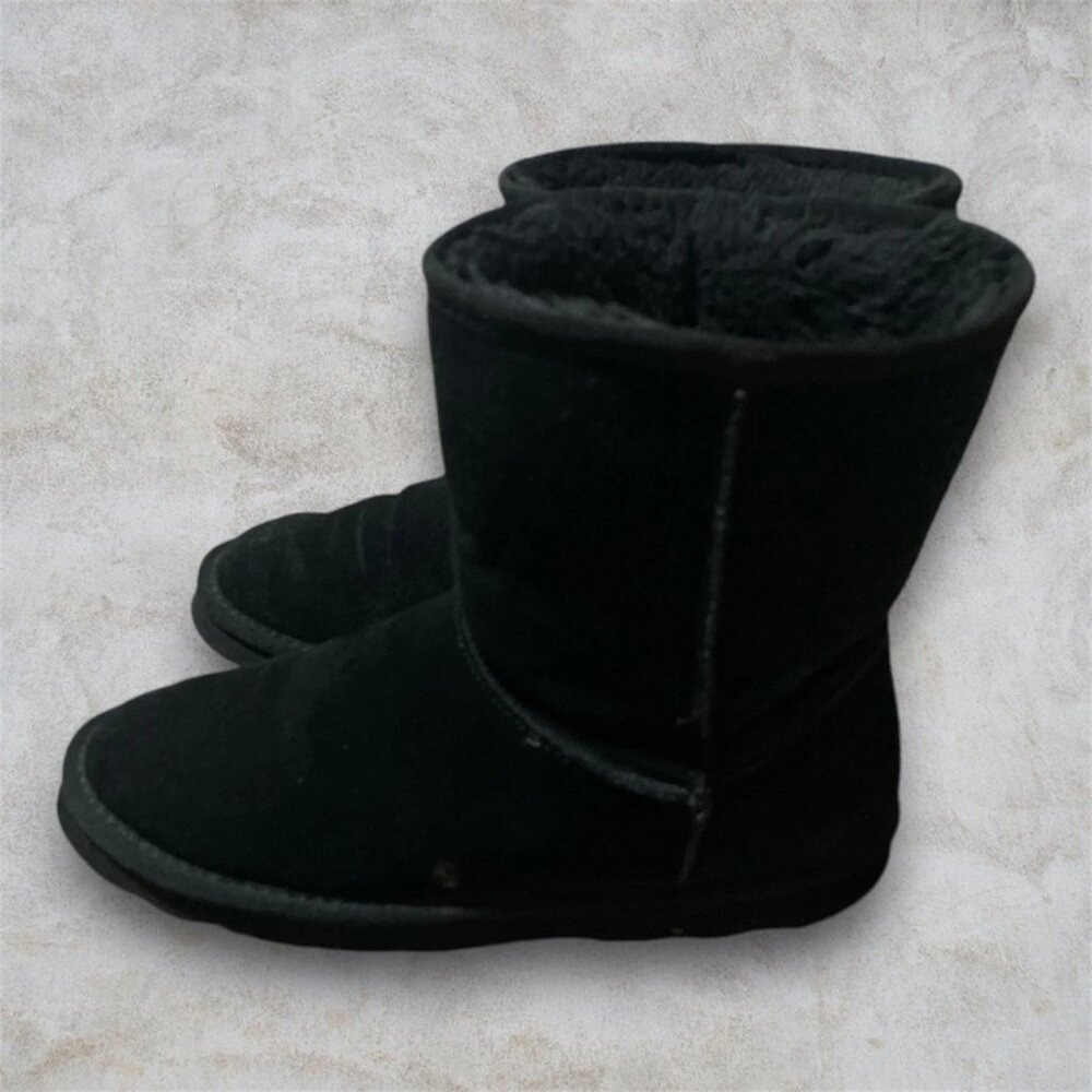 Black Blank Snow Boots